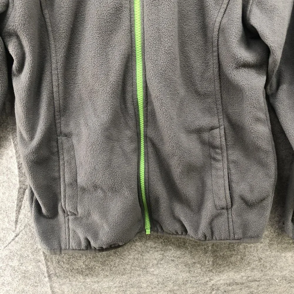 The North Face Fleece Jacket Youth Size L (14-16) Gray‎ Boys Girls Full Zip